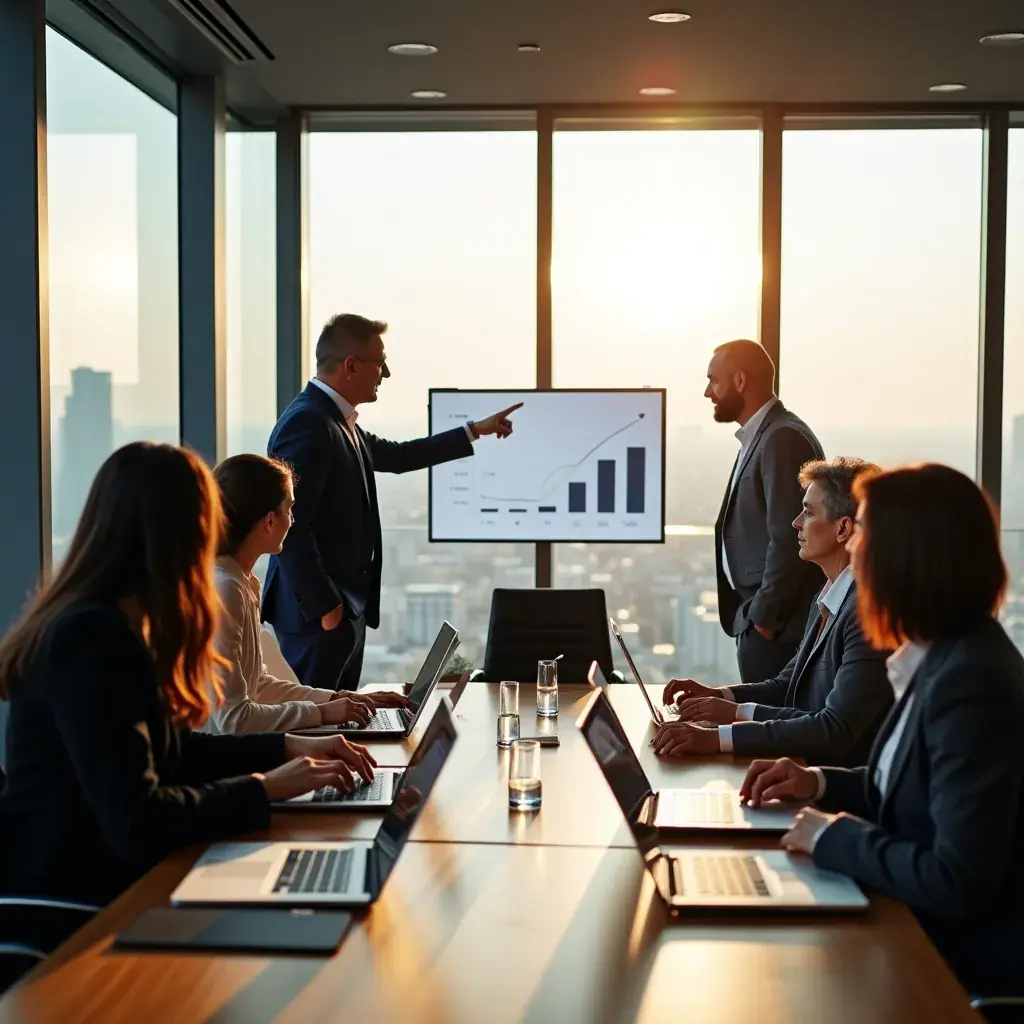 Grafice și diagrame ilustrând creșterea afacerilor prin optimizare